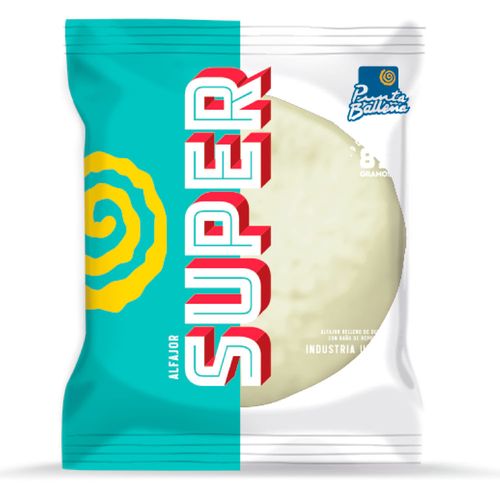 Alfajor PUNTA BALLENA súper choco blanco 80 g