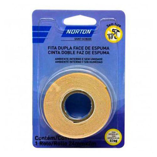 Cinta Doble Faz NORTON 2 m x 24 mm