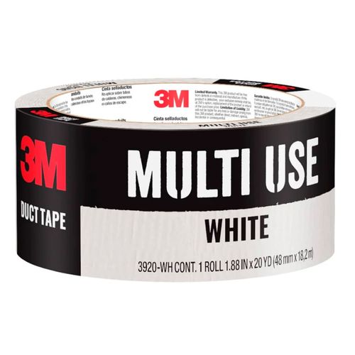 Cinta Ducto Multiuso Blanca 48 mm x 18.2 m