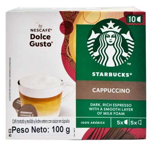 Cápsulas STARBUCKS Cappuccino 10 un. 100 g