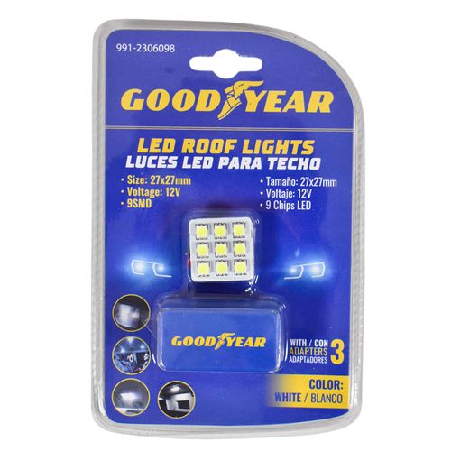 Luz Led para Techo de Auto GOODYEAR 9 Chips Blanco