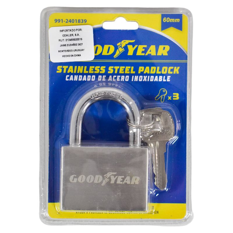 Candado-GOODYEAR-Plateado-60-mm-0