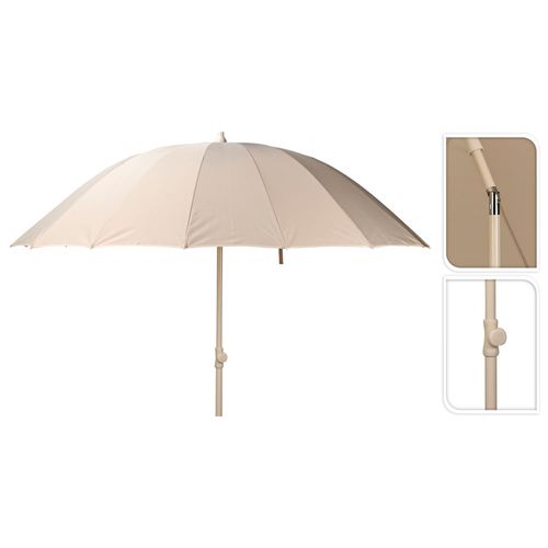 Sombrilla de Jardín 220 cm Beige con Filtro uv