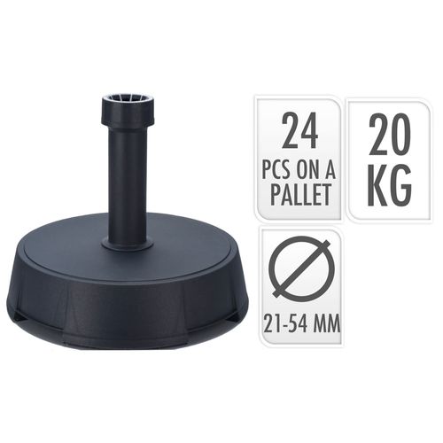 Base de Sombrilla 20 kg en Resina y Hormigón