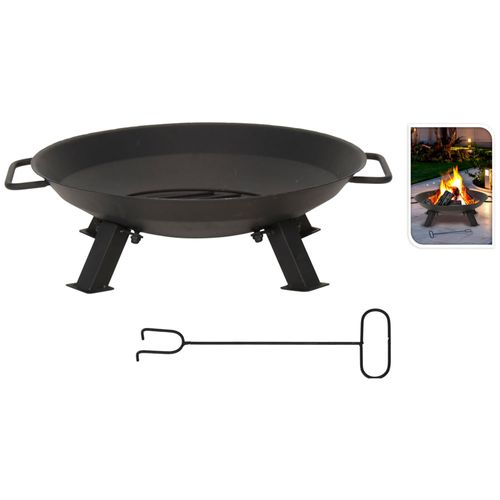 Brasero de Hierro Fundido 4 Patas 46 cm Diámetro