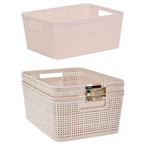 Cesta pp set de 2 24,5 x 19 x 10 cm