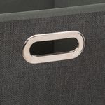 Caja-Organizadora-31x31-cm-Five-Lino-Gris-Oscuro-1