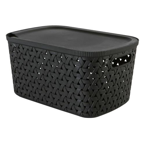 Caja Organizadora 67 L 30x20xh15,3 cm Negro Five