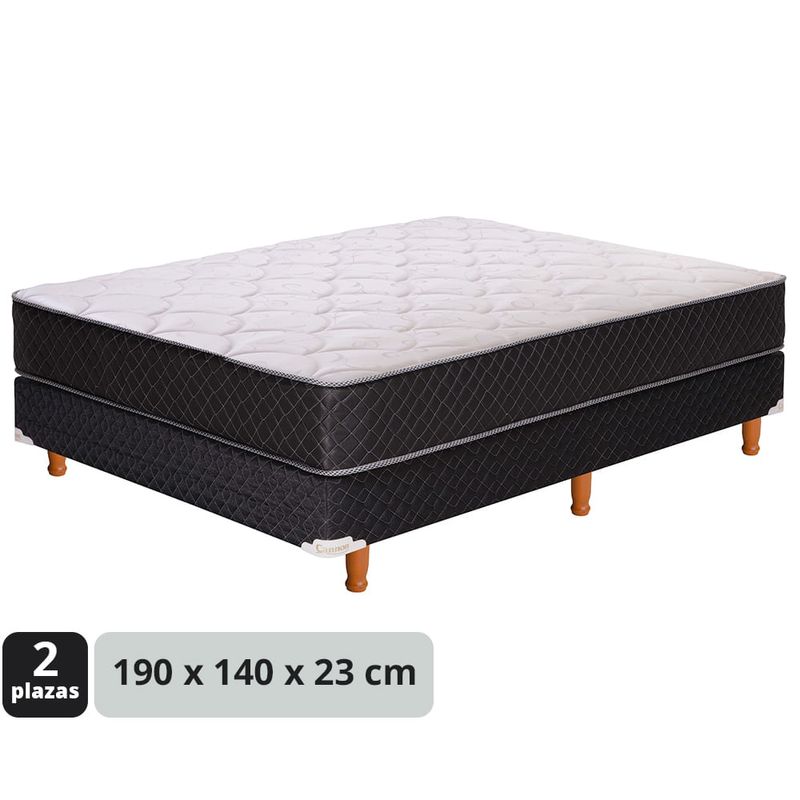 Somier-Espuma-CANNON-2-Plazas-Princess-190x140x23-cm-2