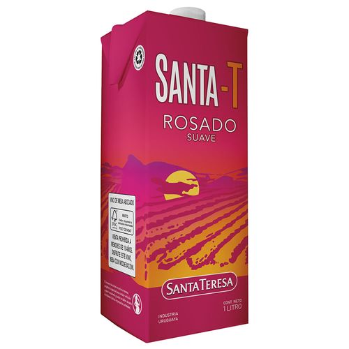 Vino Rosado de Mesa Suave SANTA T 1 L
