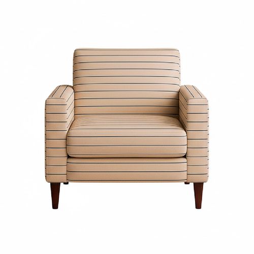 Funda de Sofá 1 Cuerpo Cotton Flex Rayas Beige