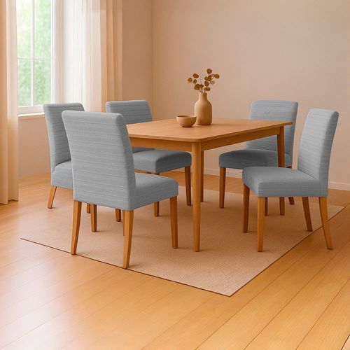 Funda para Silla Cotton Flex Jacquard Gris x1 un.