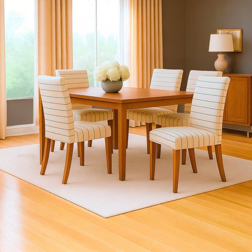 Funda para Silla 4 piezas Cotton Flex Rayas Beige