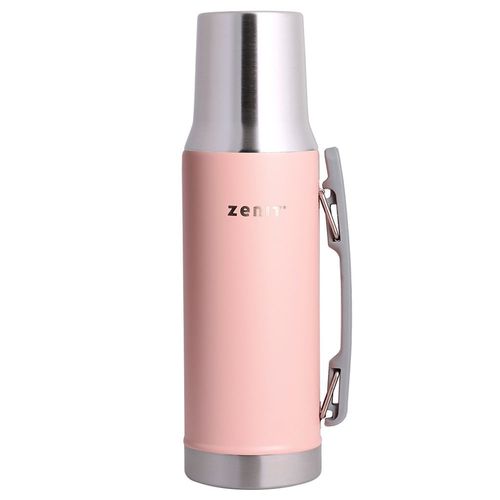 Termo ZENIT Acero Inox. 1 L Rosado Tapa Mate
