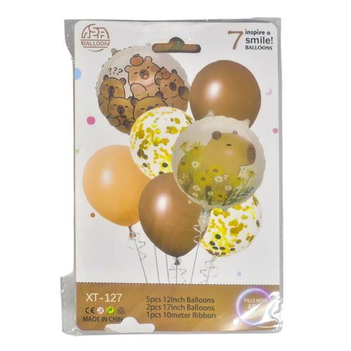 Globos Capibara 7 Piezas