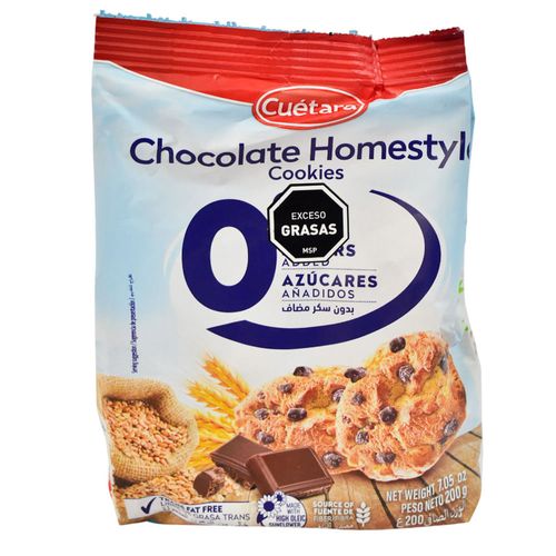 Galletas con Chispas Chocolate 0% Azúcar CUETARA 200 g