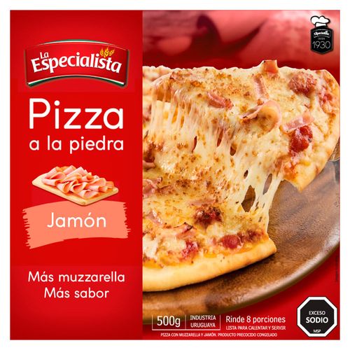 Pizza Muzzarella con Jamón LA ESPECIALISTA 500 g