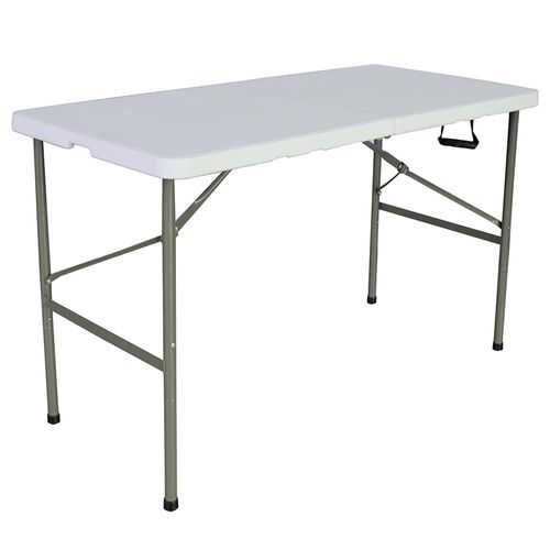 Mesa Blanca Plegable 122x60x74 cm