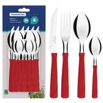 Juego-de-Cubiertos-24-Piezas-con-Mango-Rojo-TRAMONTINA-0