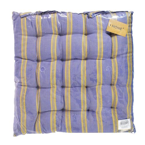 Almohadón para Silla 40 x 40 cm Violeta con Rayado