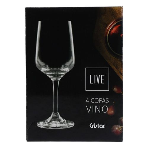 Set x 4 Copas 370 ml Trentino Vidrío