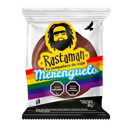 Alfajor RASTAMAN Triple Merengue 100 g