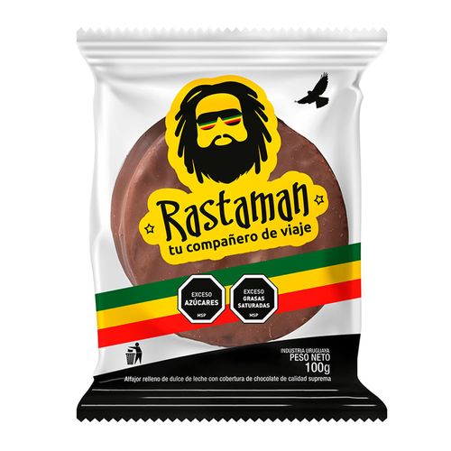Alfajor RASTAMAN Triple Negro 100 g