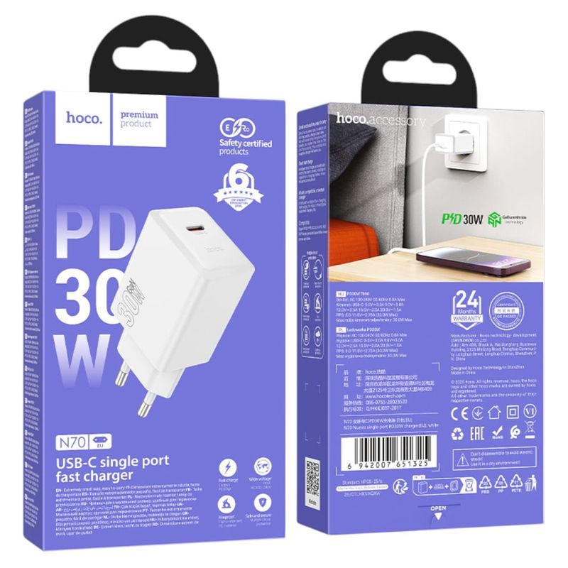 Cargador-HOCO-N70-Usb-c-Pd-30W-0