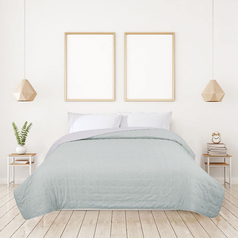 Cubrecama-HOME-2-Plazas-200x240-cm-Microfibra-Verde-Tostada-0