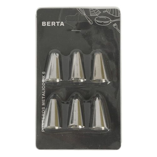 Set x 6 punteros metal para manga de reposteria