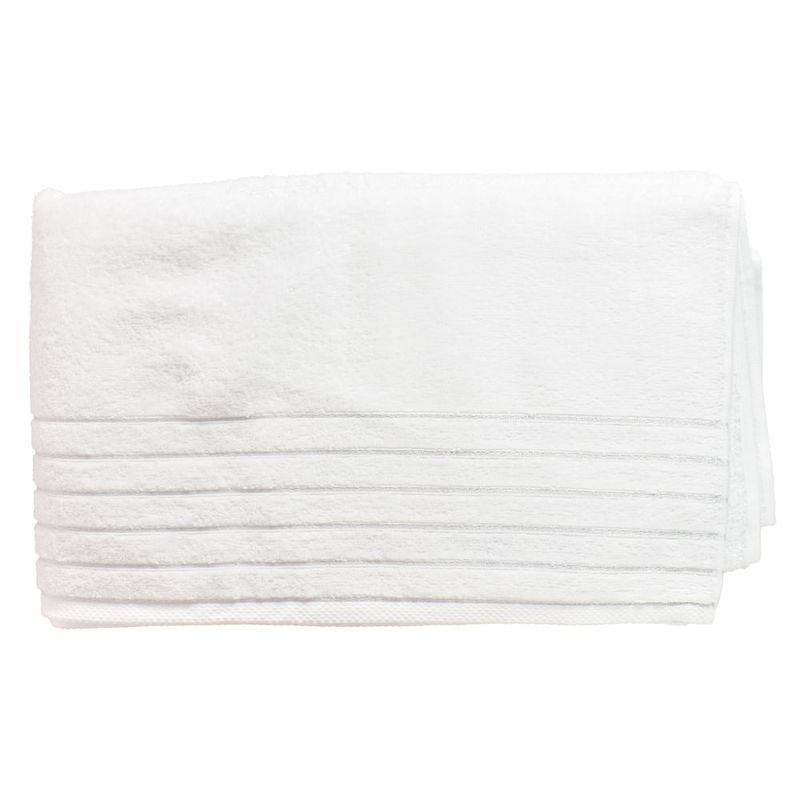Toalla-Gigante-86-x-150-cm-Blanco-con-Franjas-Grises-0