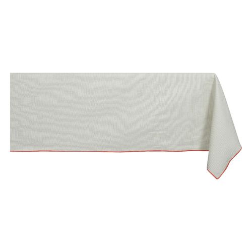 Mantel Rectangular 150x240 cm Salmon /Beige