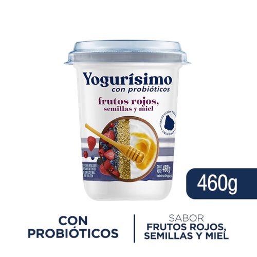 YOGURÍSIMO Selección Frutos Rojos con Miel y Semillas 460 g