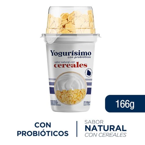 YOGURÍSIMO Capuchón Copos de Maíz 166 g