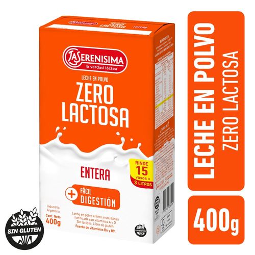 Leche en Polvo 0% Lactosa LA SERENISIMA 400 g
