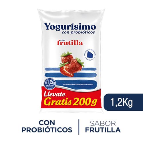Yogur YOGURÍSIMO Frutilla 1.2 kg