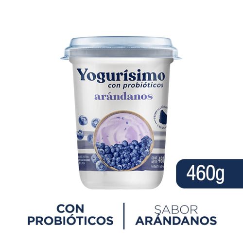 Yogur YOGURÍSIMO Natural con Arándanos 460 g