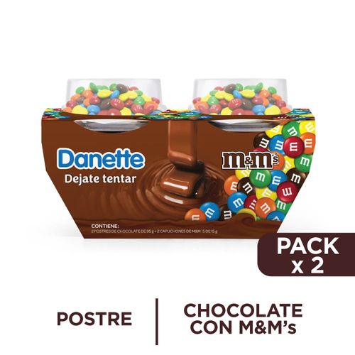 Pack DANETTE chocolate 2 un. + M&M 220 g