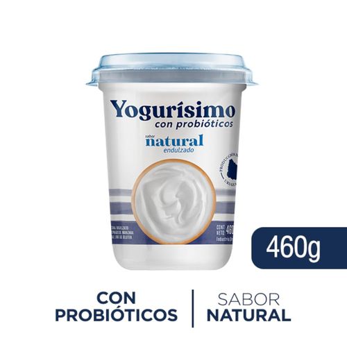 YOGURÍSMO Natural Endulzado 460 g