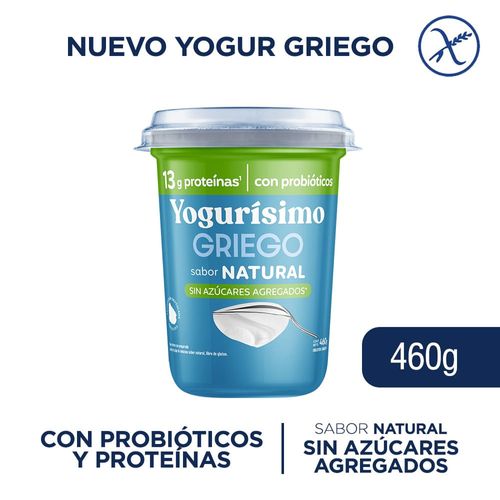 YOGURISIMO Griego Natural Sin Azucar 460 g