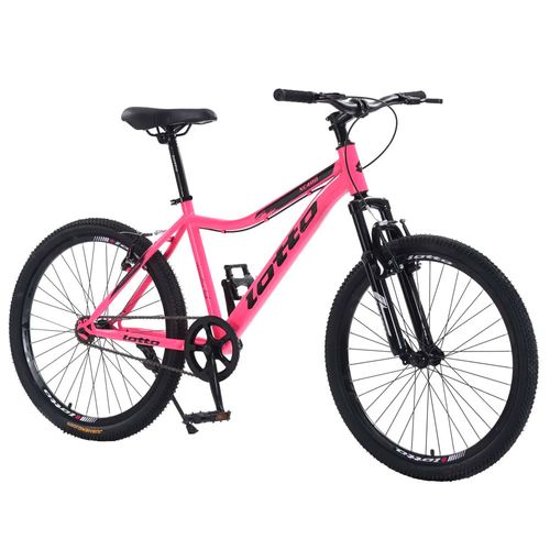 Bicicleta LOTTO Curvo mtb Rod. 24 Rosa Negro