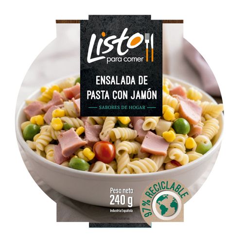 Ensalada de Pasta con Jamón Listo para Comer 240 g