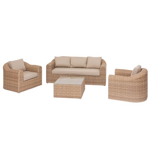 Set de Jardín Mallorca en Aluminio 4 Piezas