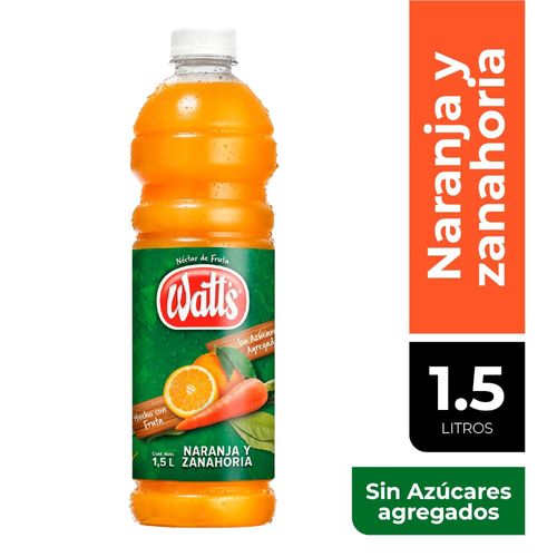 Jugo WATTS naranja y zanahoria 1.5 L