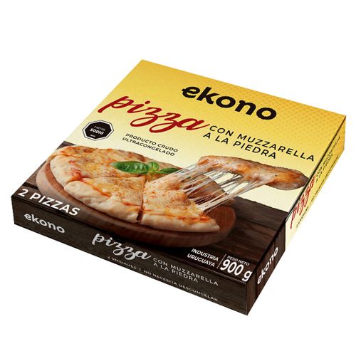 Pizza Muzarella EKONO x 2 un. caja 900 g