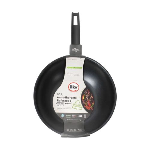 Wok 28 cm Aluminio Everyday G.E. Antiadherente ILKO