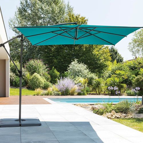 Sombrilla de Jardín Cuadrada 2.5x2.5 m Turquesa