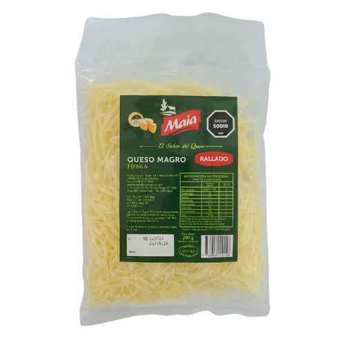 Queso rallado MAIA Magro hebras 200 g