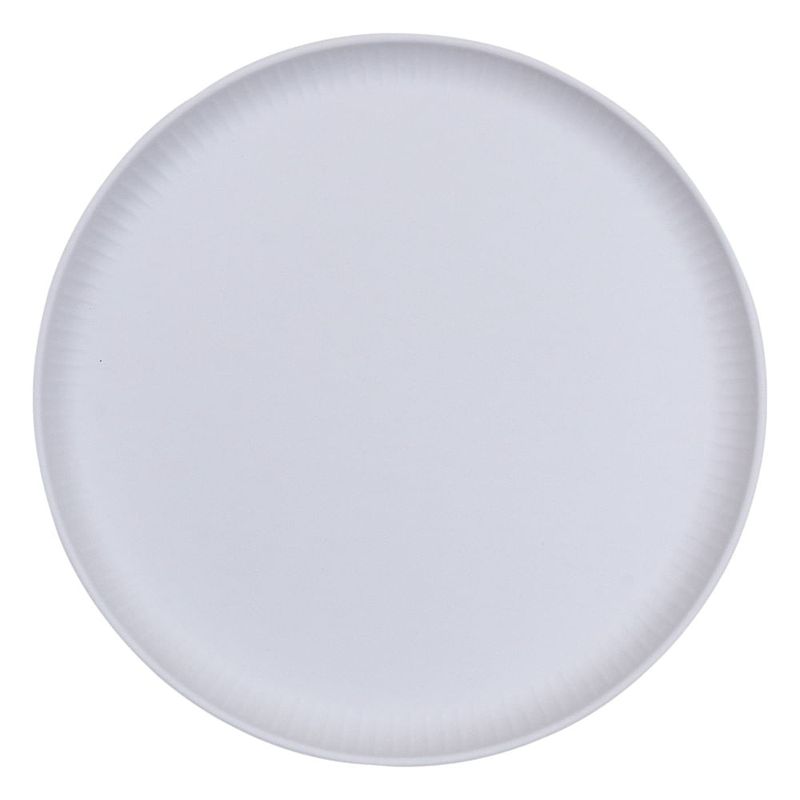 Plato-Llano-en-Melamina-27-cm-Diseño-Blanco-0