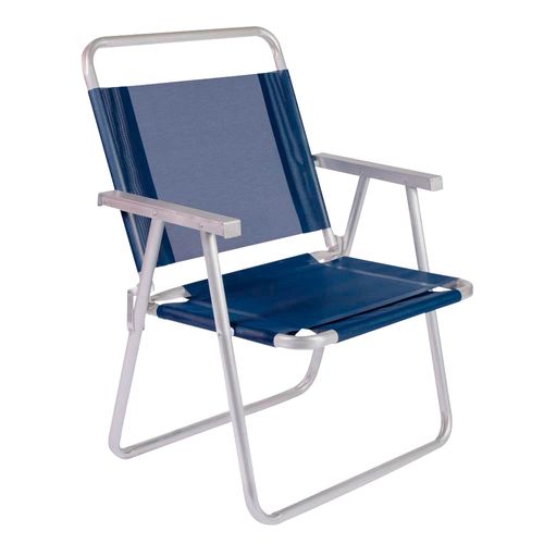 Silla oversize azul en aluiminio MOR